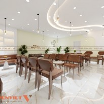 Phương án thiết kế quán trà sữa anh Hiệp tại Bắc Giang